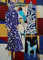 Ulla-Wobst-Fantasie-Symbol-Moderne-Andere-Neue-Figurative-Malerei